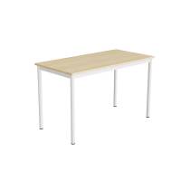 Bord Combi 200, 1200x600 mm H&oslash;jde 720 mm Birk laminat p&aring; hvidt understel