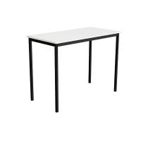 Bord Combi 200, 1200x600 mm H&oslash;jde 900 mm Hvid  laminat p&aring; sort understel