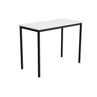 Bord Combi 200, 1200x600 mm H&oslash;jde 900 mm Hvid  laminat p&aring; sort understel