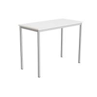 Bord Combi 200, 1200x600 mm H&oslash;jde 900 mm Hvid  laminat p&aring; alugr&aring;t understel