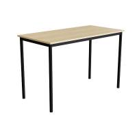 Bord Combi 200, 1400x700 mm H&oslash;jde 900 mm Birk laminat p&aring; sort understel