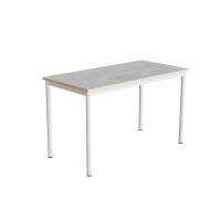 Bord Combi 200, 1200x600 mm H&oslash;jde 720 mm Lys gr&aring; linoleum p&aring; hvidt understel