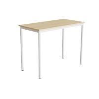 Bord Combi 200, 1200x600 mm H&oslash;jde 900 mm Lydd&aelig;mpende birk laminat p&aring; hvidt understel