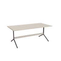 Bord Atlas 1134, 1800x900mm, højde 720, eg højtrykslaminat, gråt stel