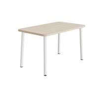 Bord Add 590, 1200x700 mm h&oslash;jde 720 mm med hvidpigmenteret eg, hvidt stel