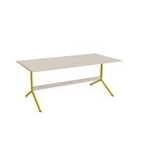 Bord Atlas 1134, 1800x900mm, h&oslash;jde 720, eg h&oslash;jtrykslaminat, gult stel