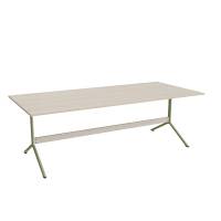 Bord Atlas 1134, 2200x1000mm, h&oslash;jde 720, eg h&oslash;jtrykslaminat, gr&oslash;nt stel