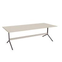Bord Atlas 1134, 2200x1000mm, h&oslash;jde 720, eg h&oslash;jtrykslaminat, gr&aring;t stel