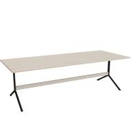 Bord Atlas 1134, 2400x1000mm, h&oslash;jde 720, eg h&oslash;jtrykslaminat, sortolivent stel