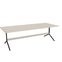 Bord Atlas 1134, 2400x1000mm, h&oslash;jde 720, eg h&oslash;jtrykslaminat, sortolivent stel