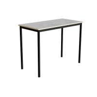 Bord Combi 200, 1200x600 mm H&oslash;jde 900 mm Lys gr&aring; linoleum p&aring; sort understel