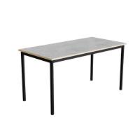 Bord Combi 200, 1400x700 mm H&oslash;jde 720 mm Lys gr&aring; linoleum p&aring; sort understel