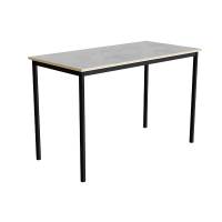 Bord Combi 200, 1400x700 mm H&oslash;jde 900 mm Lys gr&aring; linoleum p&aring; sort understel