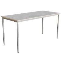 Bord Combi 200, 1800x800 mm H&oslash;jde 900 mm Lys gr&aring; linoleum p&aring; alugr&aring;t stel