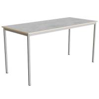Bord Combi 200, 1800x800 mm H&oslash;jde 900 mm Lys gr&aring; linoleum p&aring; alugr&aring;t stel