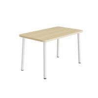 Bord Add 590, 1200x700 mm højde 720 mm med birk laminat, hvidt stel