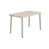 Bord Add 590, 1200x700 mm h&oslash;jde 720 mm med lydabsorberende hvidpigmenteret eg, gr&oslash;nt stel
