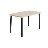 Bord Add 590, 1200x700 mm højde 720 mm med lydabsorberende hvidpigmenteret eg, sortoliven stel