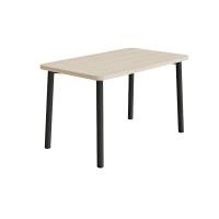 Bord Add 590, 1200x700 mm h&oslash;jde 720 mm med lydabsorberende hvidpigmenteret eg, sortoliven stel