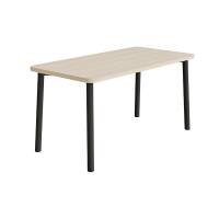 Bord Add 590, 1400x700 mm h&oslash;jde 720 mm med hvidpigmenteret eg, sortoliven stel