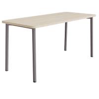Bord Add 590, 1800x800 mm h&oslash;jde 900 mm med hvidpigmenteret eg, gr&aring;t stel