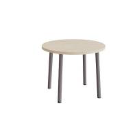 Bord Add 590, &Oslash;900 mm, h&oslash;jde 720 mm, hvidpigmenteret eg laminat p&aring; gr&aring;t stel