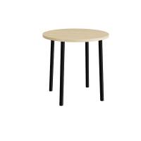 Bord Add 590, &Oslash;900 mm, h&oslash;jde 900 mm, birk laminat p&aring; sort stel