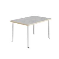 Bord Add 590, 1200x700 mm h&oslash;jde 900 mm med lys gr&aring; linoleum, hvidt stel