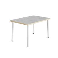 Bord Add 590, 1200x700 mm h&oslash;jde 900 mm med lys gr&aring; linoleum, hvidt stel