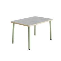 Bord Add 590, 1400x700 mm h&oslash;jde 720 mm med lys gr&aring; linoleum, gr&oslash;nt stel