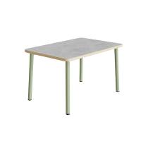 Bord Add 590, 1400x700 mm h&oslash;jde 720 mm med lys gr&aring; linoleum, gr&oslash;nt stel