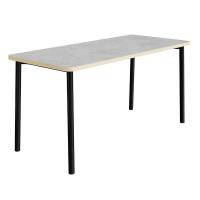 Bord Add 590, 1800x800 mm h&oslash;jde 720 mm med lys gr&aring; linoleum, sort stel