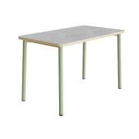 Bord Add 590, 1800x800 mm h&oslash;jde 720 mm med lys gr&aring; linoleum, gr&oslash;nt stel