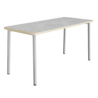 Bord Add 590, 1800x800 mm h&oslash;jde 720 mm med lys gr&aring; linoleum, alu stel