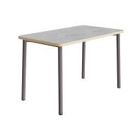 Bord Add 590, 1800x800 mm h&oslash;jde 720 mm med lys gr&aring; linoleum, gr&aring;t stel