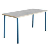 Bord Add 590, 1800x800 mm h&oslash;jde 900 mm med lys gr&aring; linoleum, bl&aring;t stel