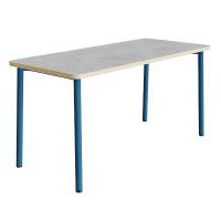 Bord Add 590, 1800x800 mm h&oslash;jde 900 mm med lys gr&aring; linoleum, bl&aring;t stel