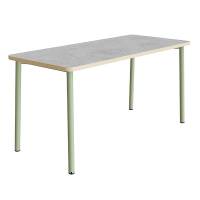 Bord Add 590, 1800x800 mm h&oslash;jde 900 mm med lys gr&aring; linoleum, gr&oslash;nt stel