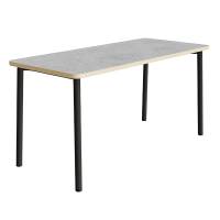 Bord Add 590, 1800x800 mm h&oslash;jde 900 mm med lys gr&aring; linoleum, sortoliven stel