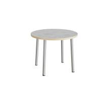 Bord Add 590, &Oslash;900 mm, h&oslash;jde 720 mm, lys gr&aring; linoleum p&aring; alu stel