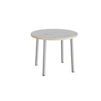 Bord Add 590, &Oslash;900 mm, h&oslash;jde 720 mm, lys gr&aring; linoleum p&aring; alu stel