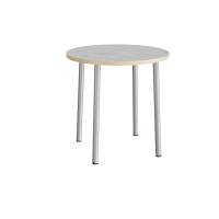Bord Add 590, &Oslash;900 mm, h&oslash;jde 900 mm, lys gr&aring; linoleum p&aring; alu stel