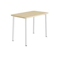 Bord Add 590, 1200x700 mm h&oslash;jde 900 mm med lydabsorberende birk laminat, hvidt stel
