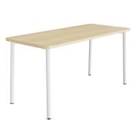 Bord Add 590, 1800x800 mm h&oslash;jde 900 mm med lydabsorberende birk laminat, hvidt stel