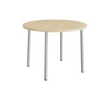 Bord Add 590, &Oslash;1200 mm, h&oslash;jde 900 mm, lydd&aelig;mpende birk laminat p&aring; alu stel