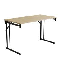 Klapbord Silhuett 1200x600mm,Birk laminat og sort stel
