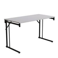 Klapbord Silhuett 1200x600mm,Gr&aring; laminat og sort stel