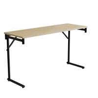 Klapbord Silhuett 1300x450mm,Birk laminat og sort stel