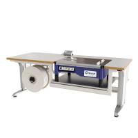 Bord 400 med v&aelig;gt og pakkeb&aring;nd, 2000x800mm 32 mm gr&aring; laminat bordplade