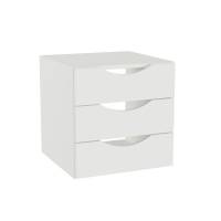 Skuffeindsats DNA, Hvid med &aring;bne h&aring;ndtag